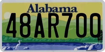 AL license plate 48AR700