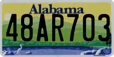 AL license plate 48AR703