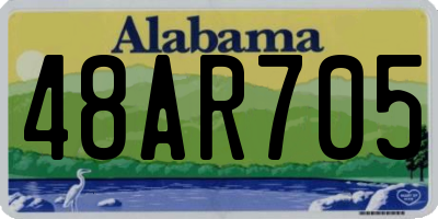AL license plate 48AR705