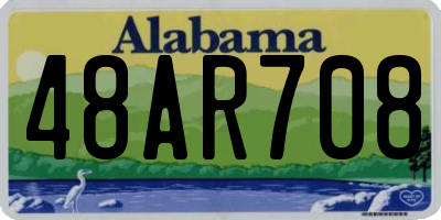 AL license plate 48AR708