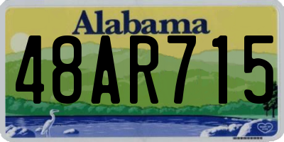 AL license plate 48AR715