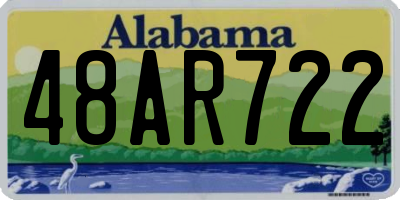 AL license plate 48AR722