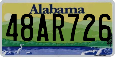AL license plate 48AR726