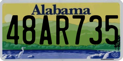 AL license plate 48AR735