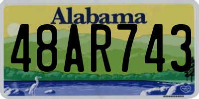 AL license plate 48AR743