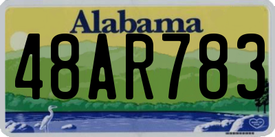 AL license plate 48AR783