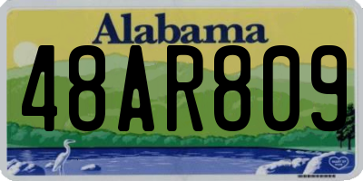 AL license plate 48AR809