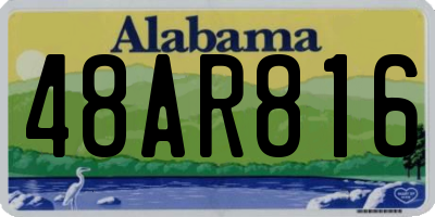 AL license plate 48AR816