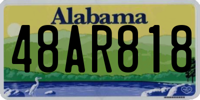AL license plate 48AR818