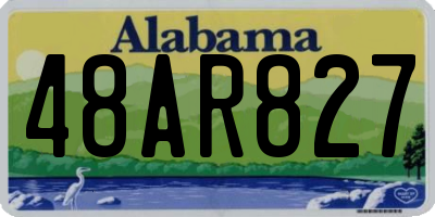 AL license plate 48AR827