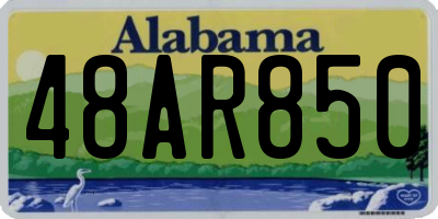 AL license plate 48AR850