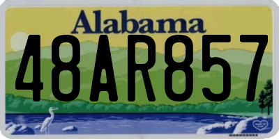 AL license plate 48AR857