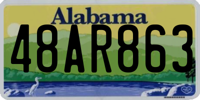 AL license plate 48AR863