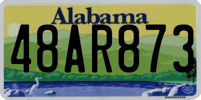 AL license plate 48AR873