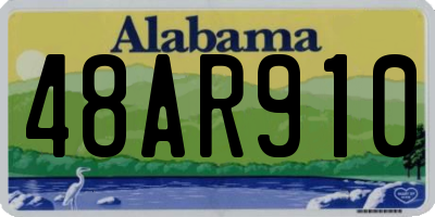 AL license plate 48AR910