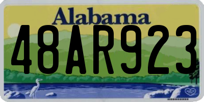 AL license plate 48AR923