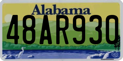 AL license plate 48AR930