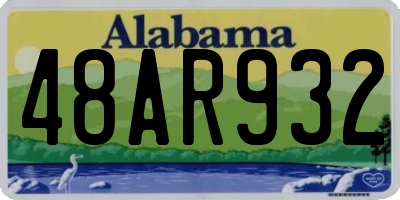 AL license plate 48AR932