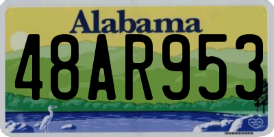 AL license plate 48AR953