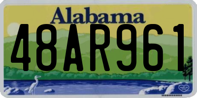 AL license plate 48AR961