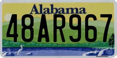 AL license plate 48AR967