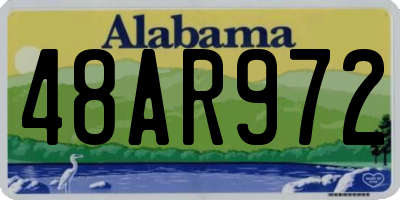 AL license plate 48AR972