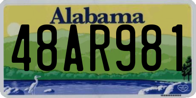 AL license plate 48AR981