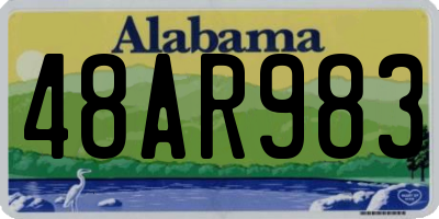 AL license plate 48AR983
