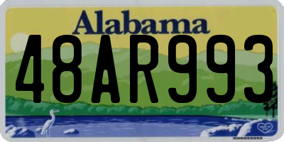 AL license plate 48AR993