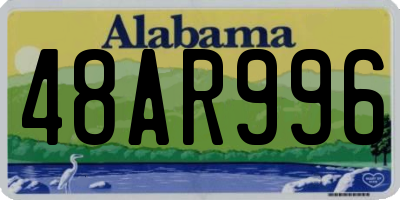 AL license plate 48AR996