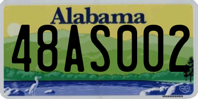 AL license plate 48AS002