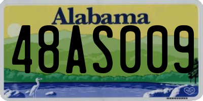 AL license plate 48AS009