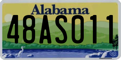 AL license plate 48AS011