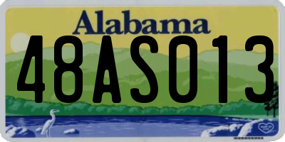 AL license plate 48AS013