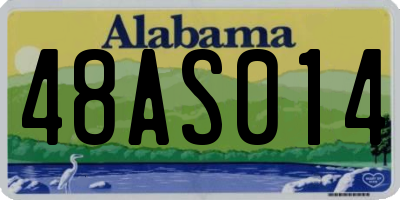 AL license plate 48AS014