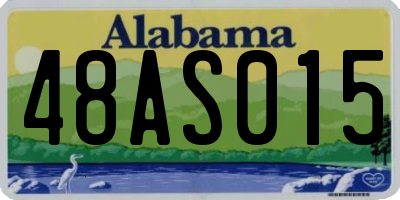 AL license plate 48AS015