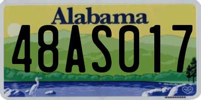AL license plate 48AS017