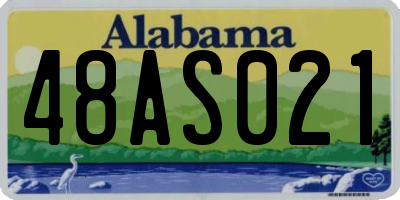AL license plate 48AS021
