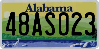 AL license plate 48AS023