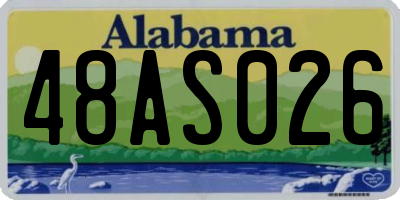 AL license plate 48AS026