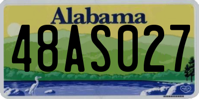 AL license plate 48AS027