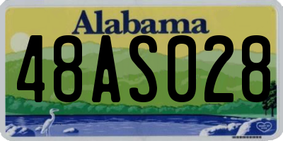 AL license plate 48AS028