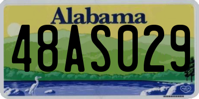 AL license plate 48AS029