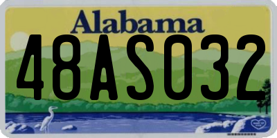 AL license plate 48AS032