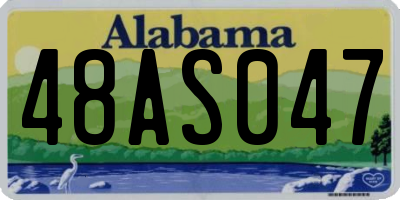 AL license plate 48AS047