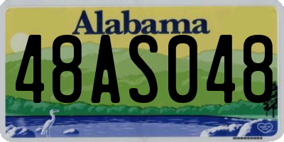 AL license plate 48AS048