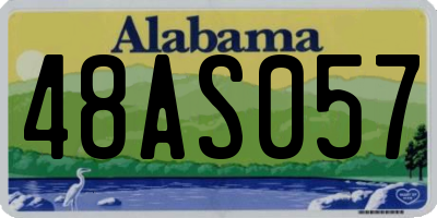 AL license plate 48AS057