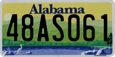 AL license plate 48AS061