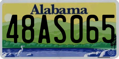 AL license plate 48AS065