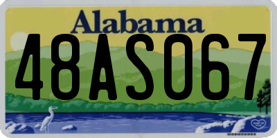AL license plate 48AS067
